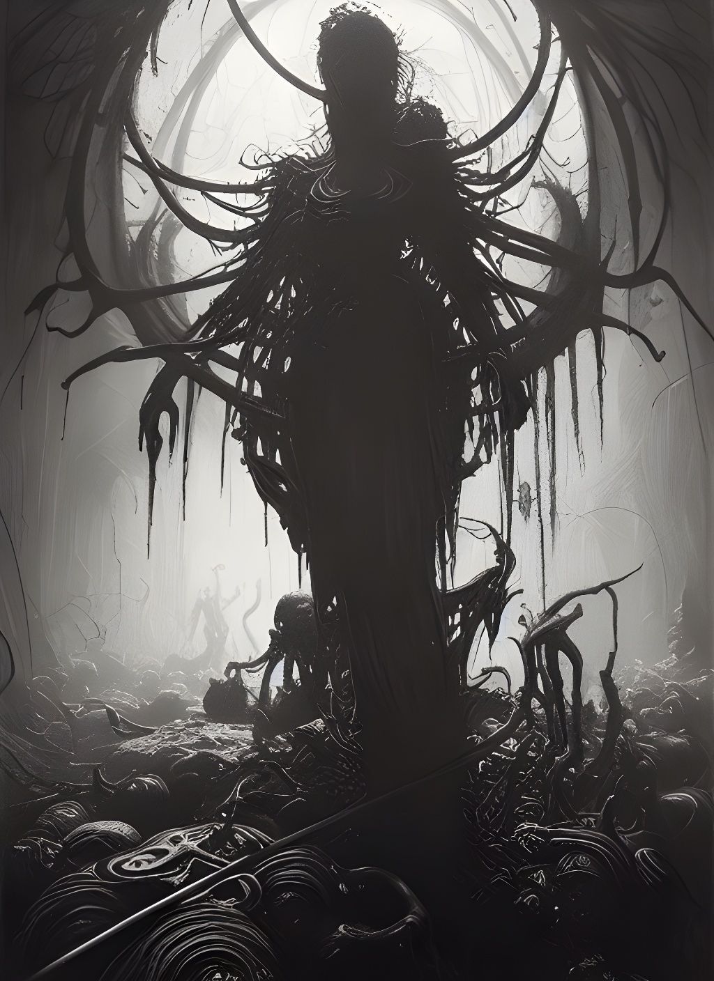 Terrifying Macabre Horror Art Illustration