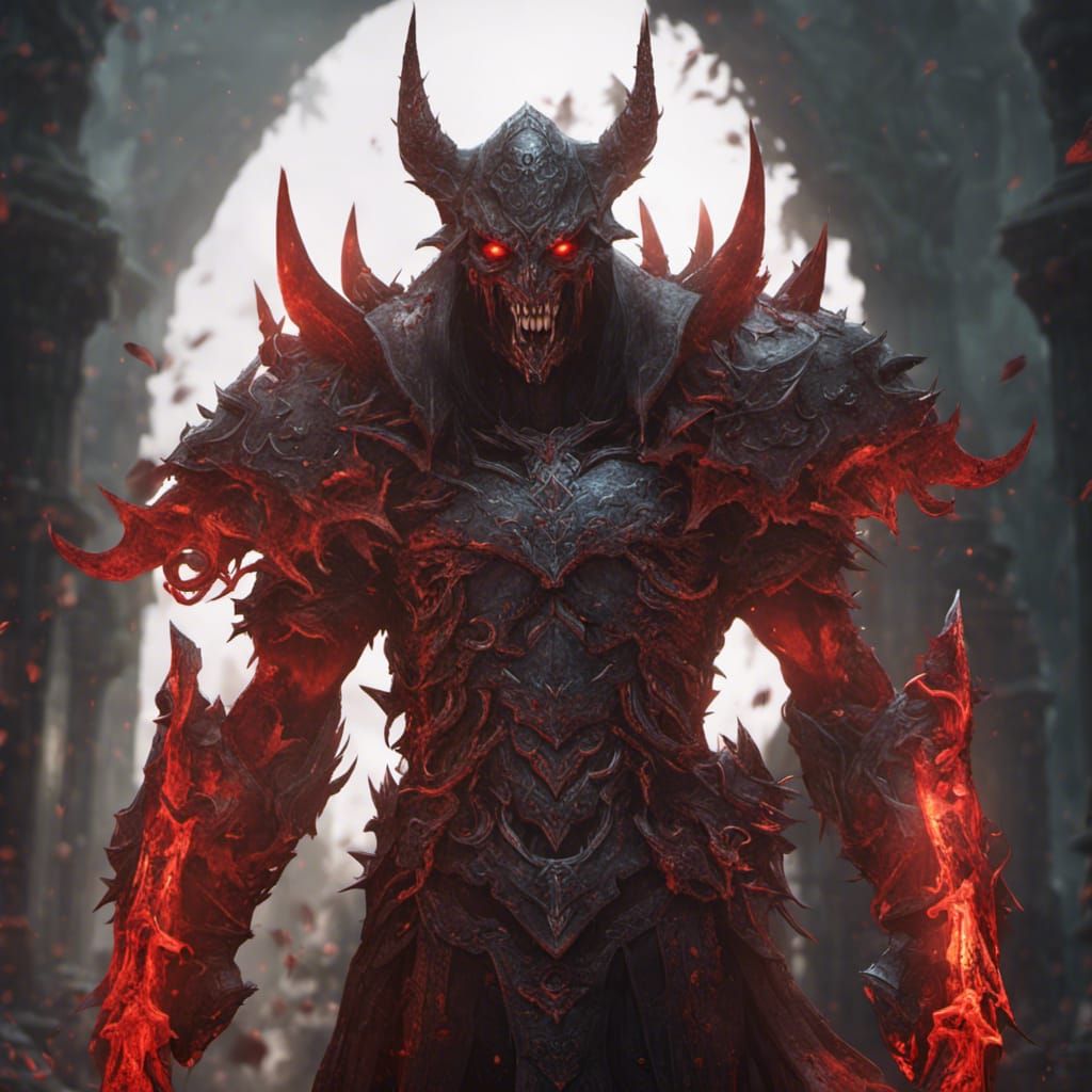 Demonic Elven Warrior Concept Art