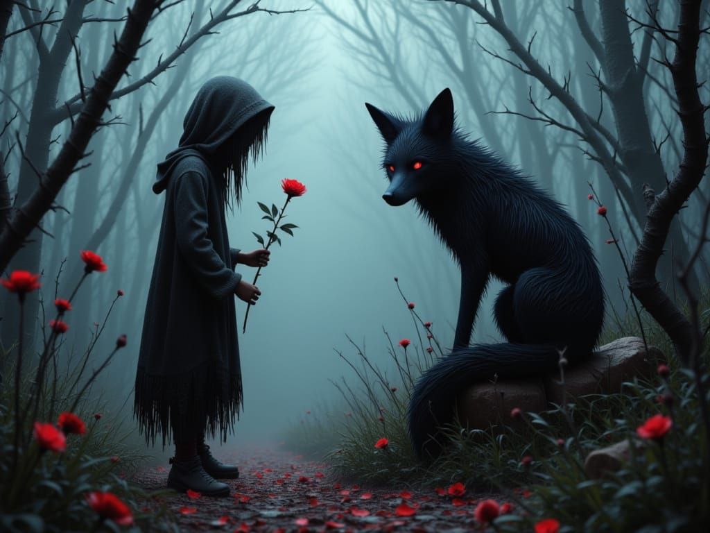 The girl and the fox
