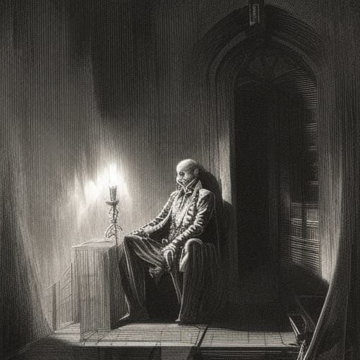 Sinister Meeting with Death in Dark Academia Style