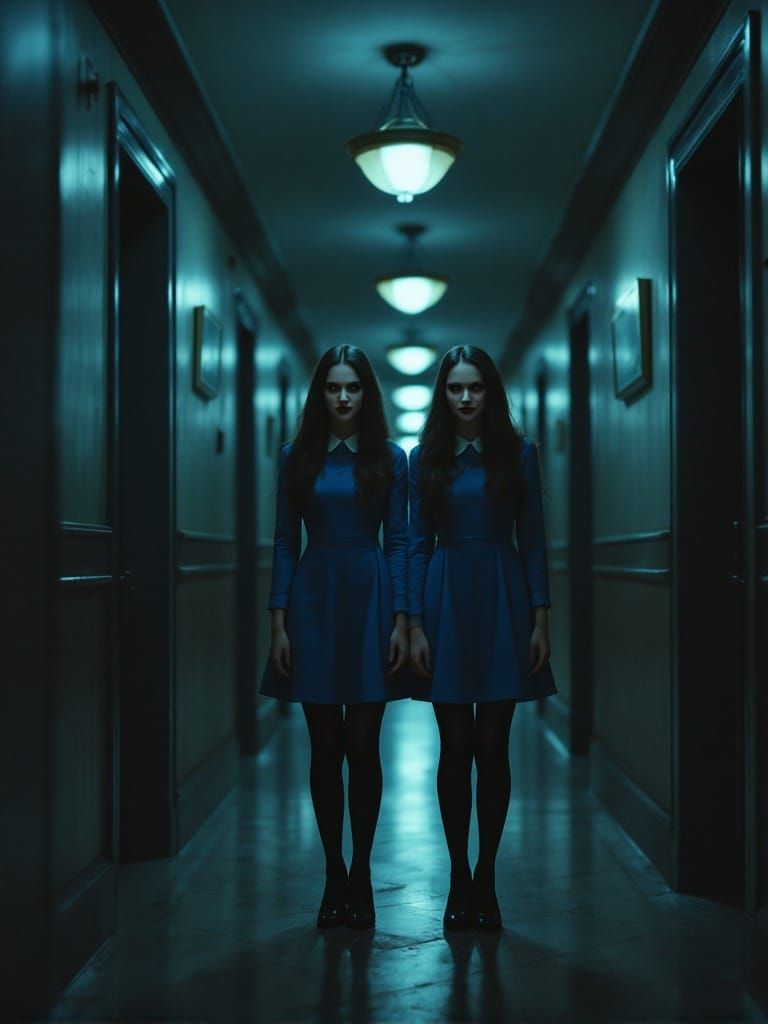 Eerie Overlook Hotel: Grady Twins in Cinematic Horror