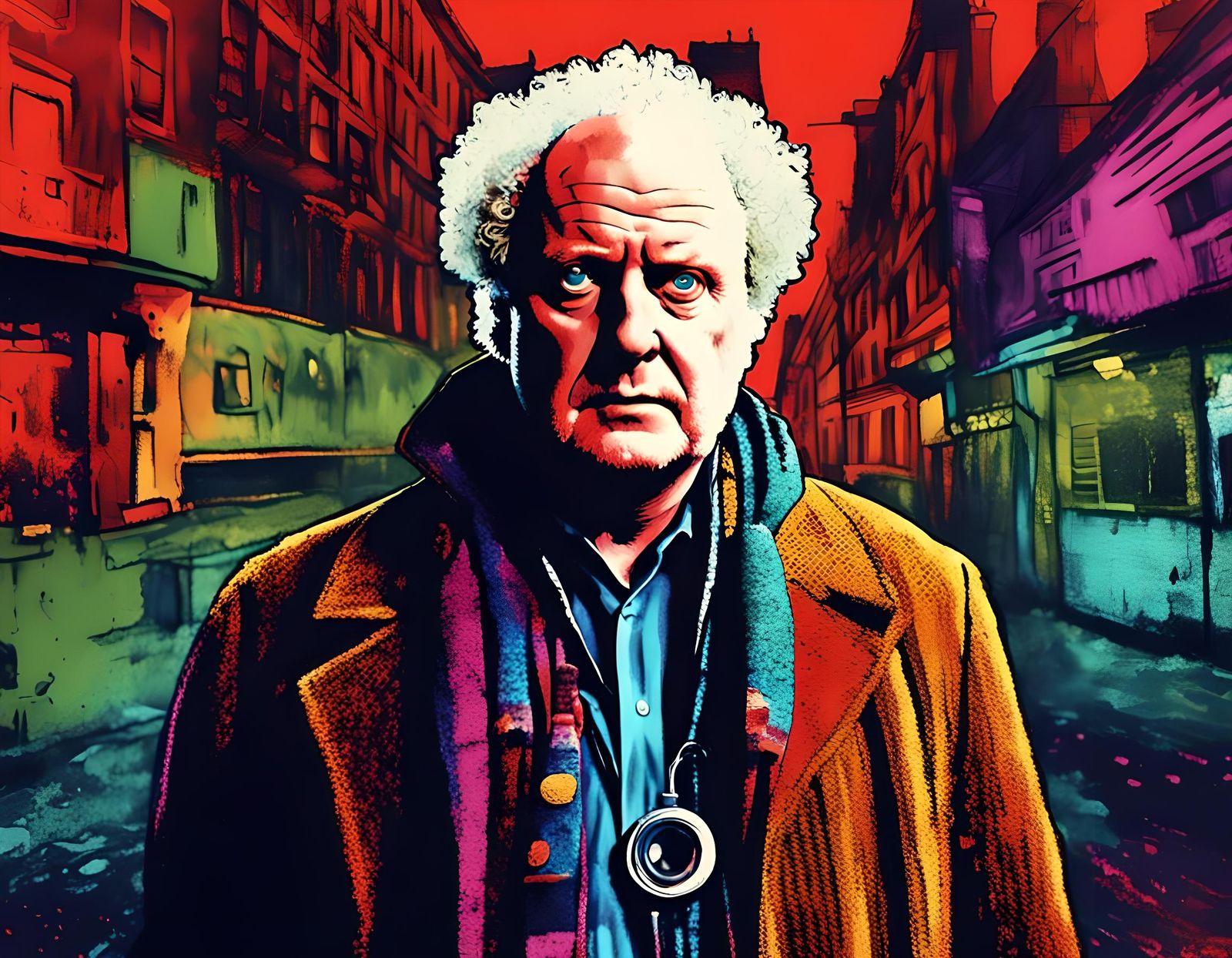 Doctor Who Portrait in Urbancore Street Style