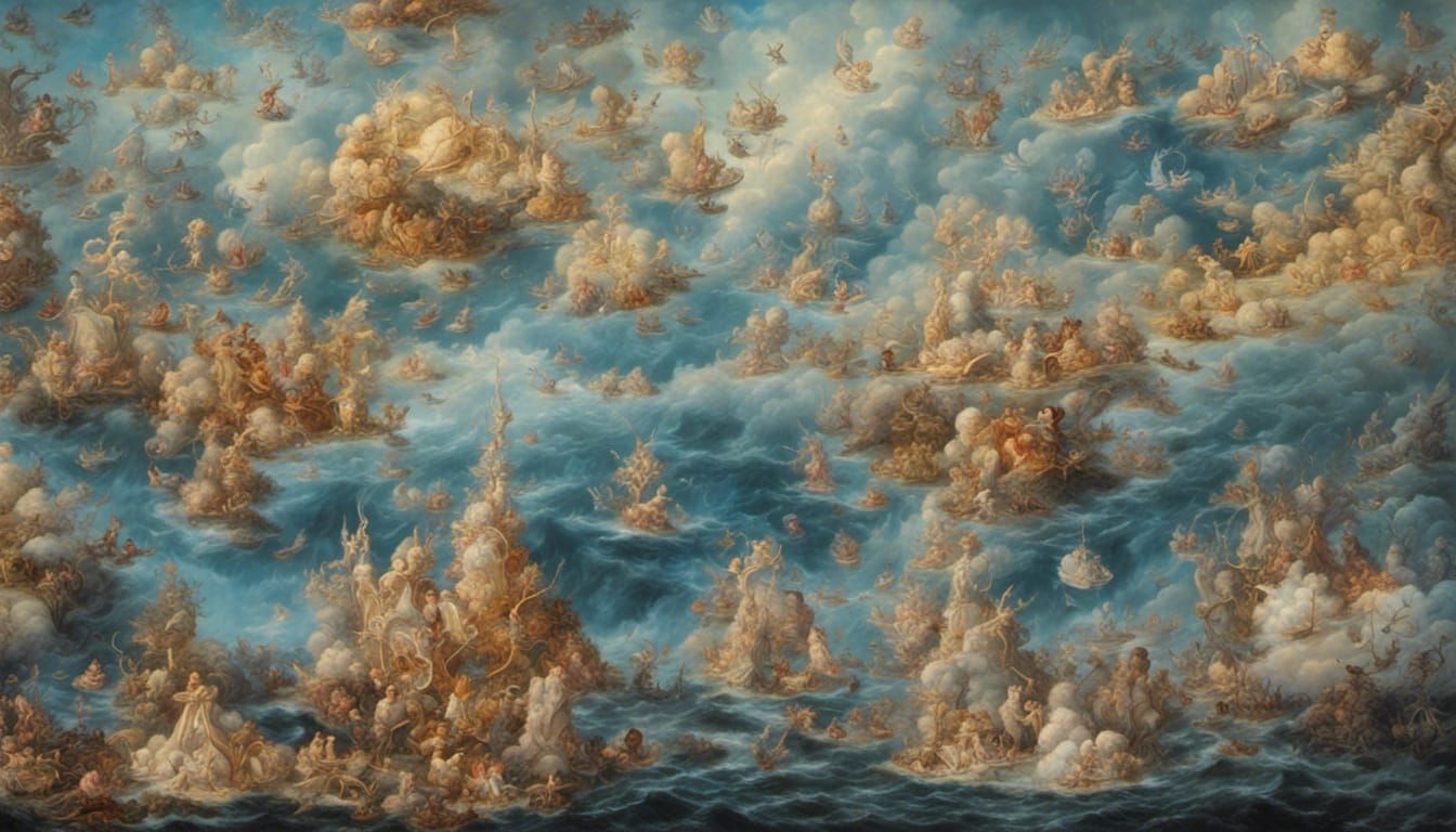 Quantum Frequencies: A Detailed Science Painting