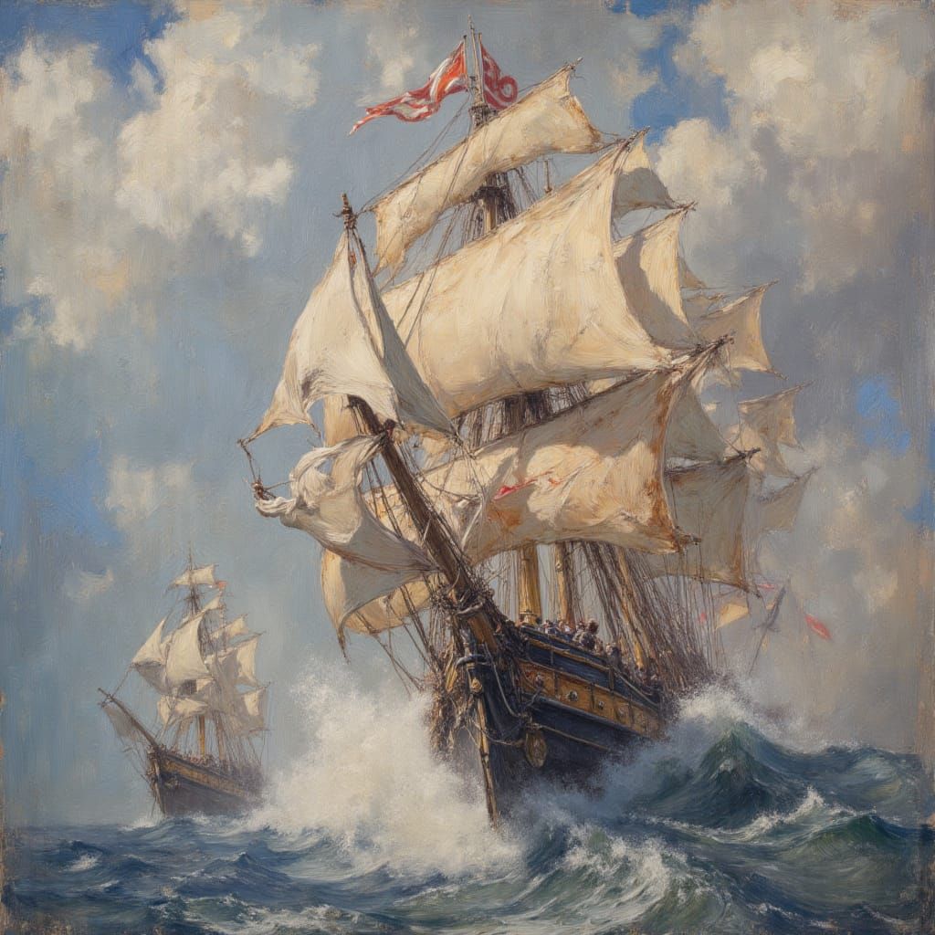 The Mighty Temeraire in Dreamy Pastel Hues