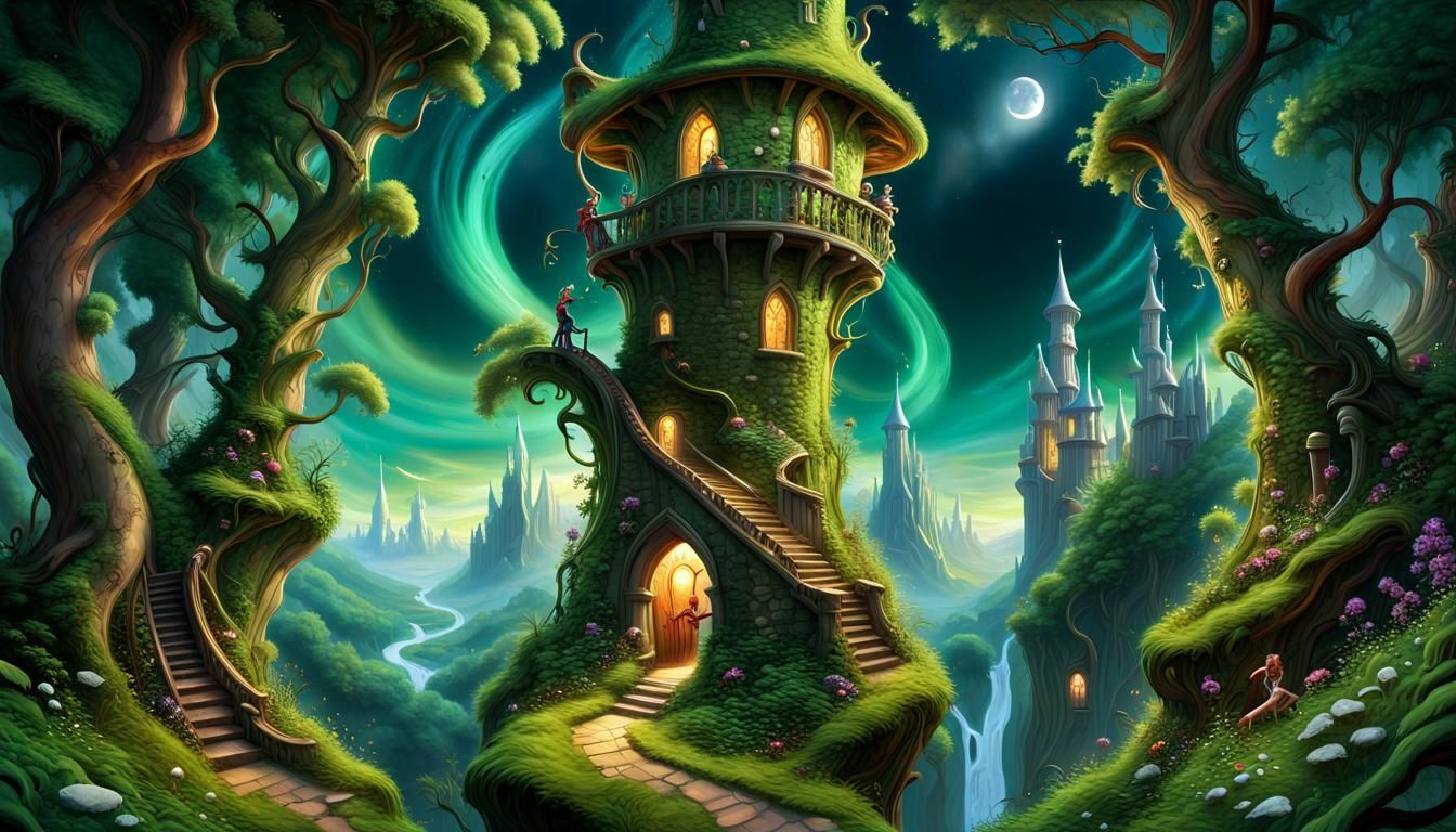 Wizard's Tower Portal to Enchanted Forest