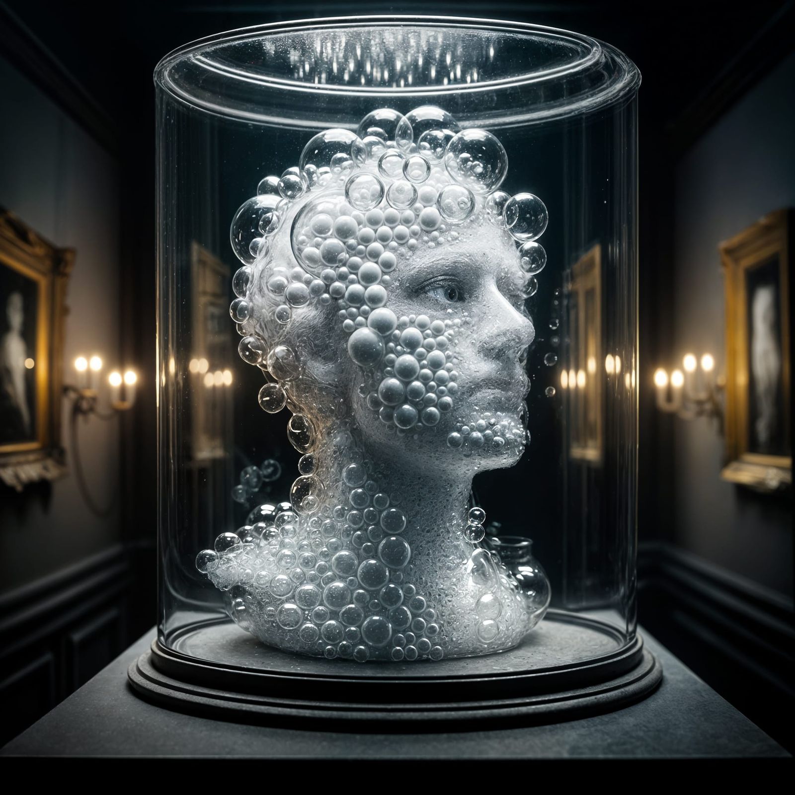 Surreal Bubble Head Fine Art Photograph