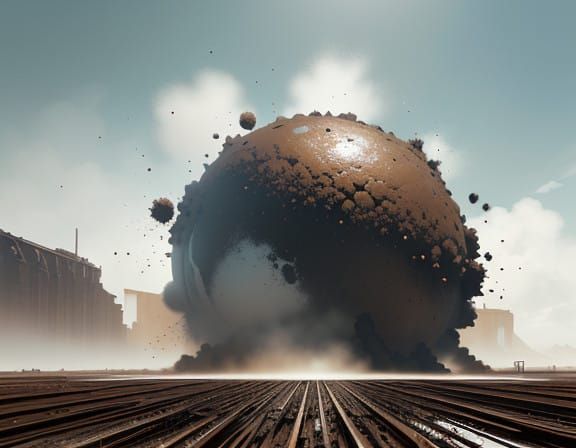 Muddy Catastrophe in a Futuristic Setting