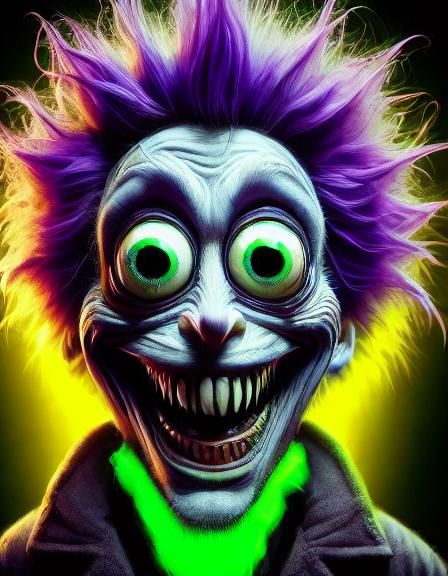 Cyberpunk Vantablack Cat with Bioluminescence