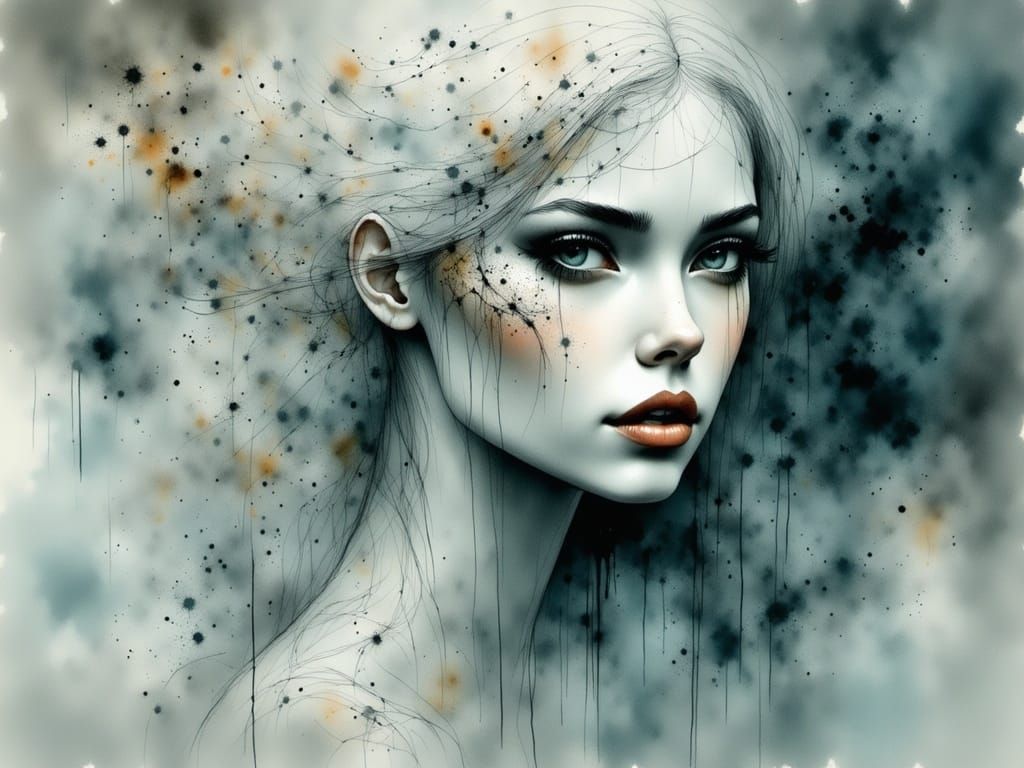 Mystical Portrait of Der Druide in Fractal Dreamscapes