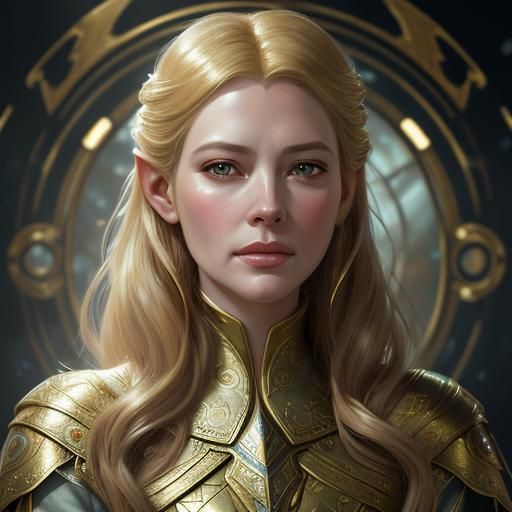 Elegant Lady Portrait in Artgerm Style