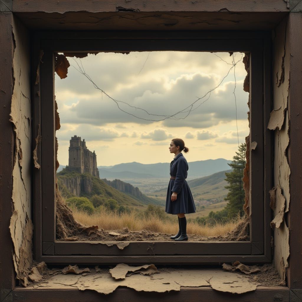 Through the window of missed opportunity <lora:NIGHTMARE ENG...