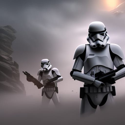 Detailed Stormtroopers in Fantasy Concept Art