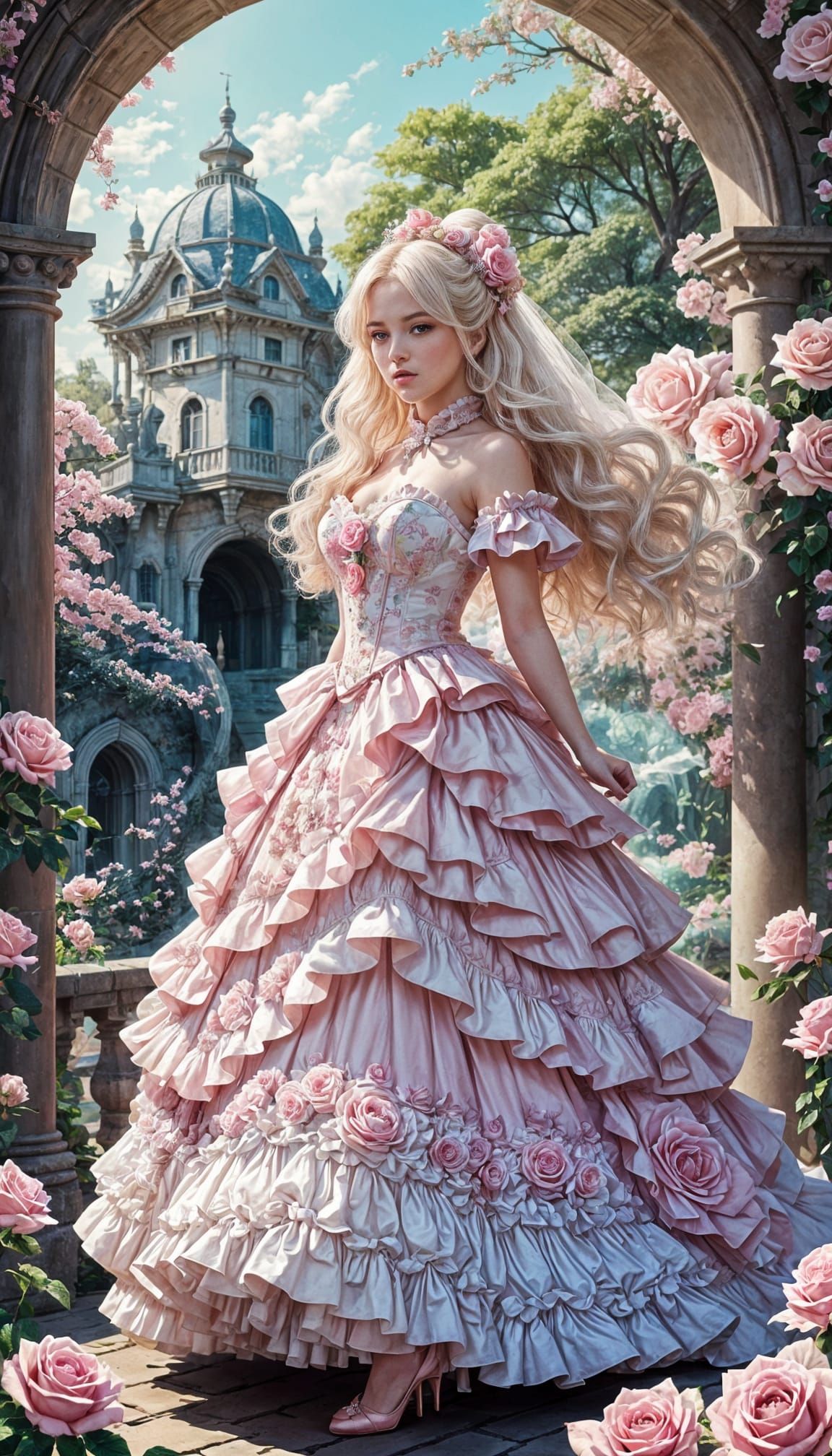 Pink Princess in Hypermaximalist Fantasy