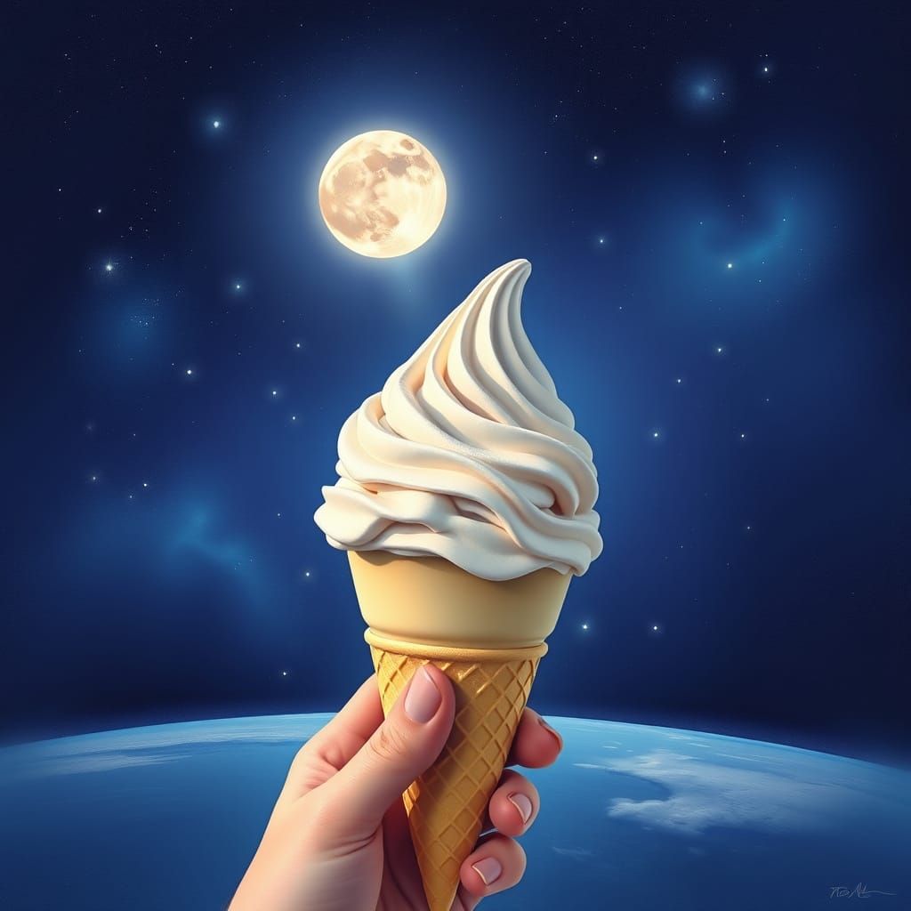 Moon beam icecream