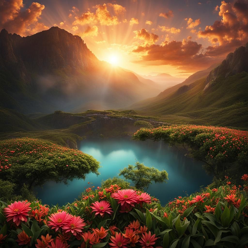 Serene Landscape: Embracing Imperfection in Nature