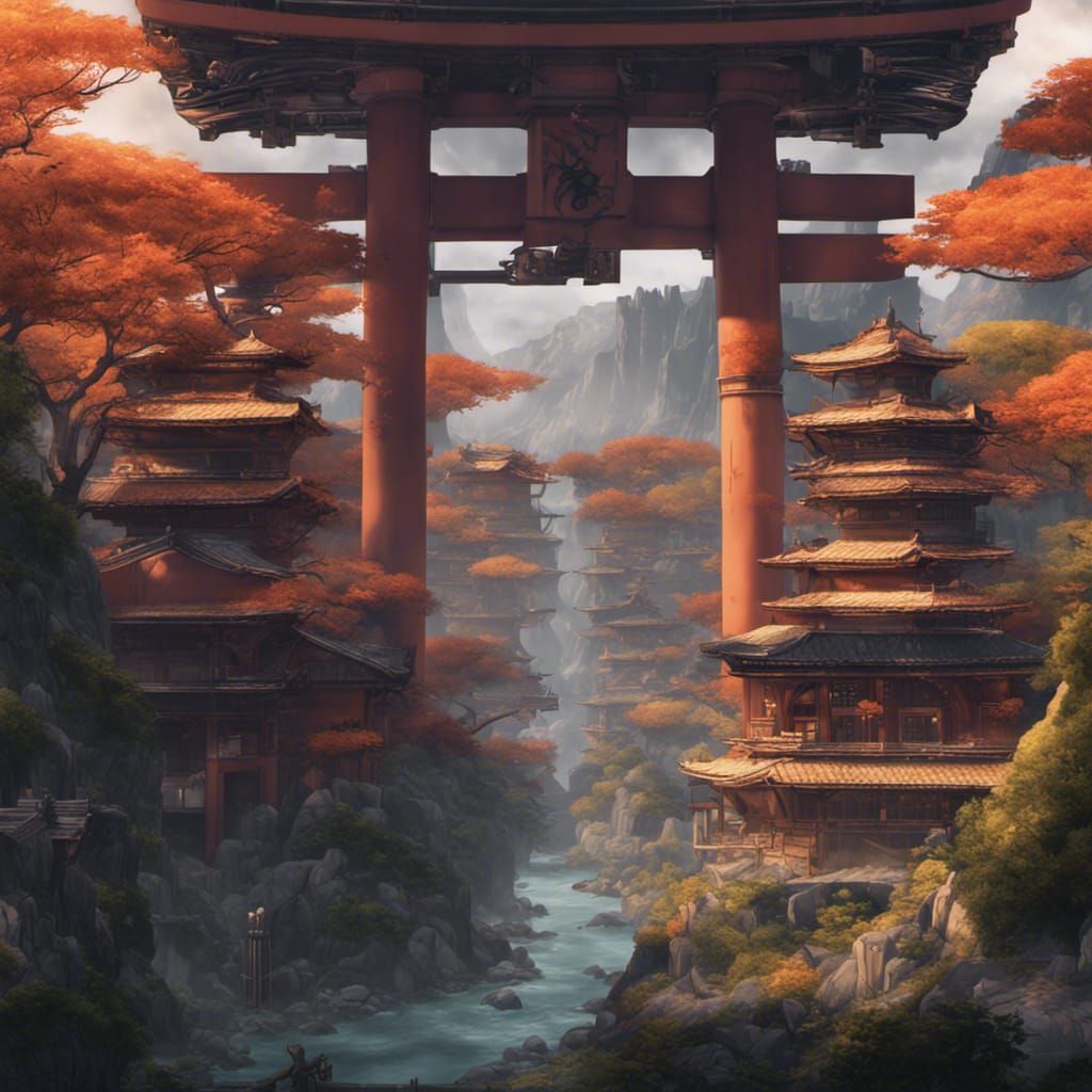 Naruto in Detailed Matte Painting Style