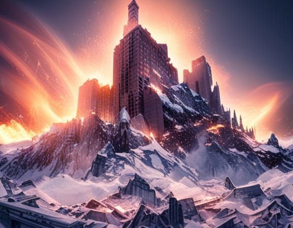 Burning Money: A Dramatic Digital Matte Painting