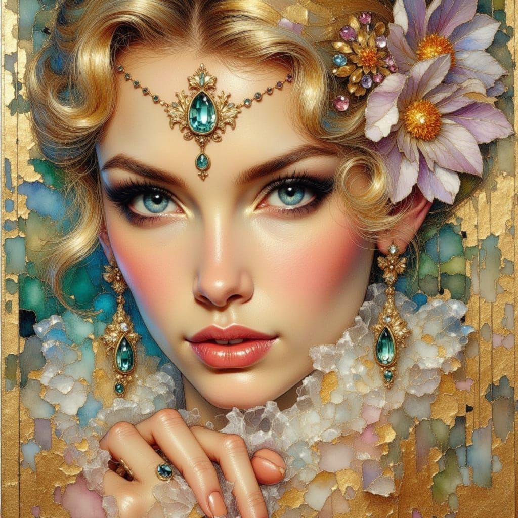 Killer Queen: Ethereal Impressionistic Pastel Portrait