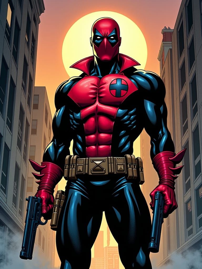 Deadshot in Comic Book Art Style