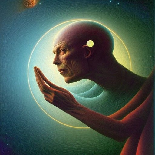 Clint Howard in a Celestial Solarpunk Dreamscape