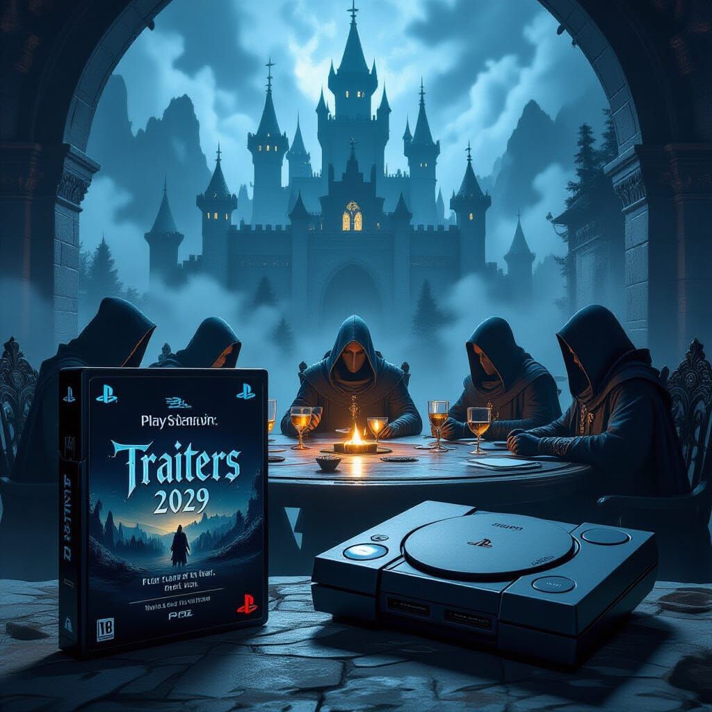 Traitors 2029 Game Case in Gothic Dark Fantasy Style