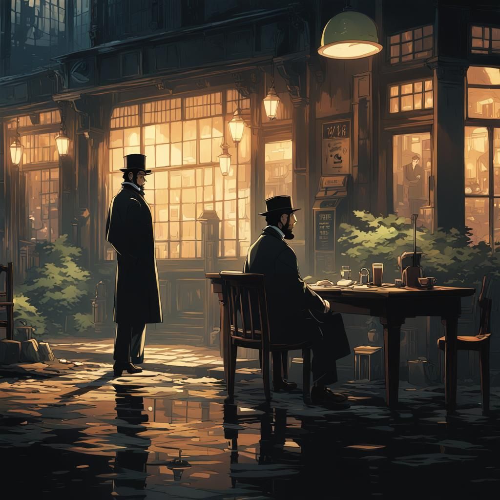 Noir Lincoln: Hard-Boiled Detective in Anime Style