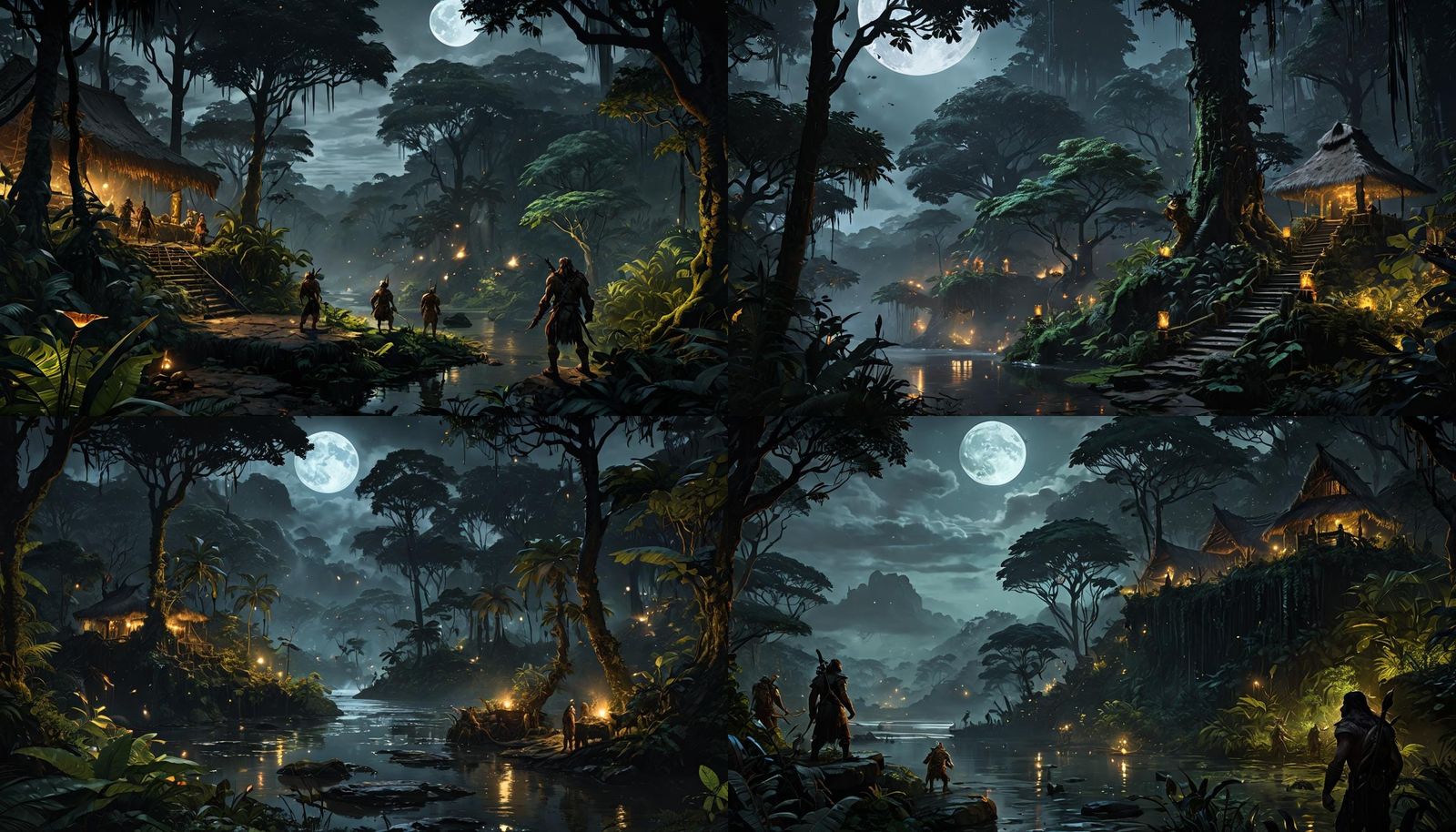 Jungle Hunt: High Fantasy Concept Art