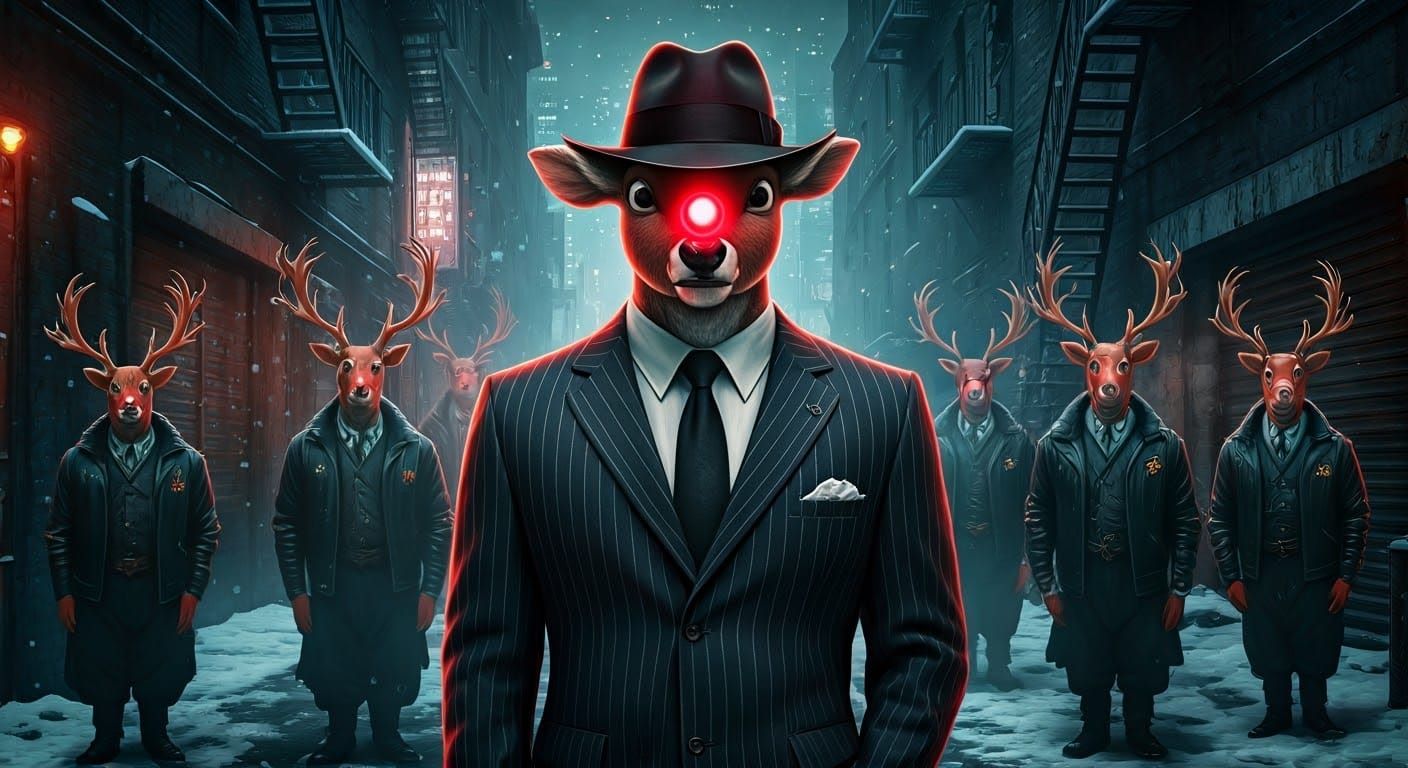 Rudolph the Red-Nosed Reindeer as Gritty Crime Lord
