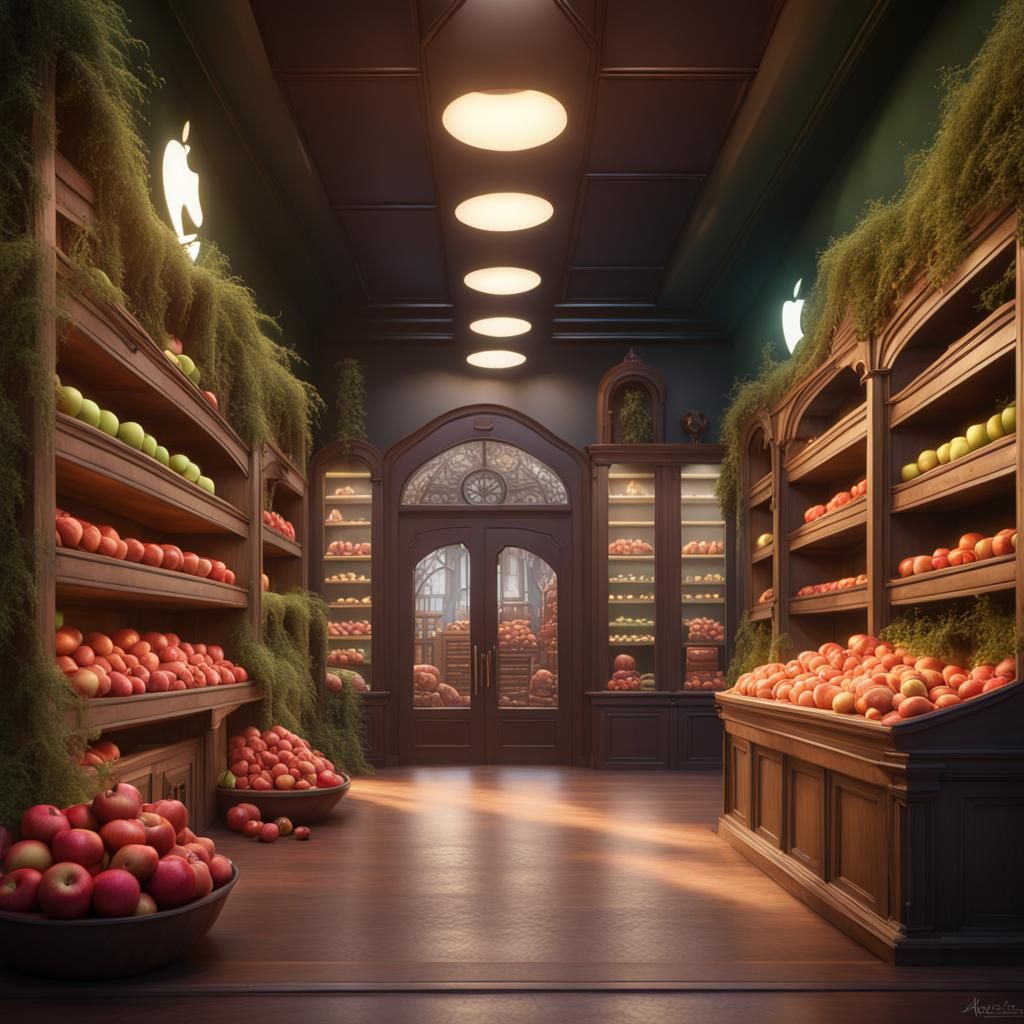 Cannabis Shop in Apple Store Style