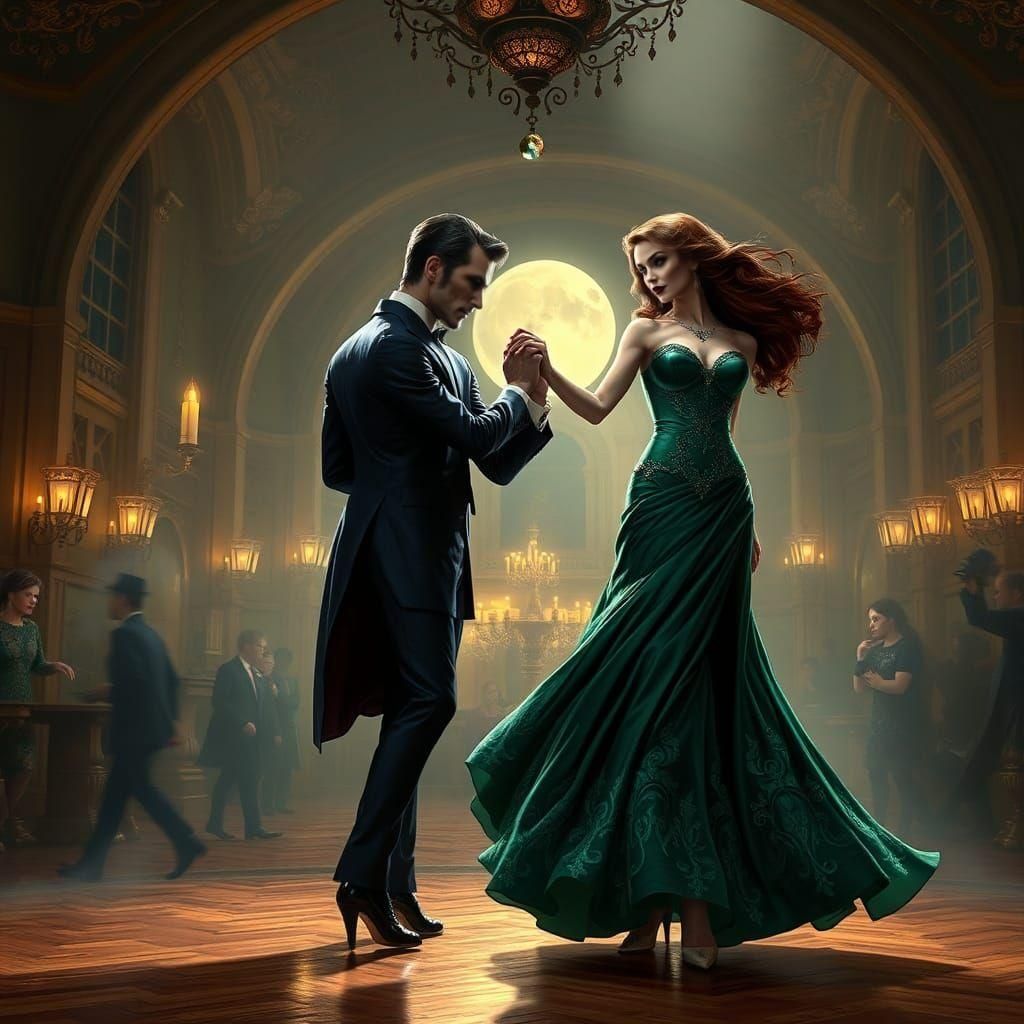 Dr. Jekyll and Miss Hyde Dancing: Fantasy Concept Art