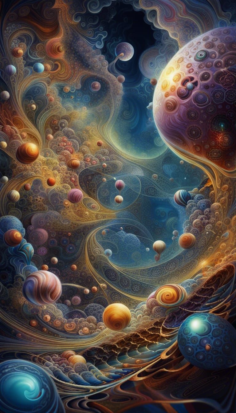 World of Pure Imagination as 3D Oil Painting