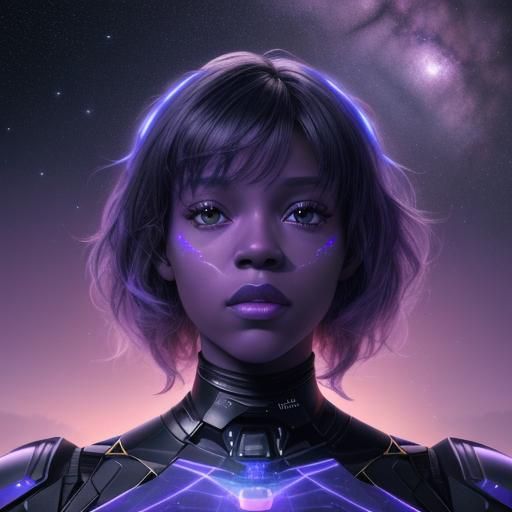 Movie Trailer Scene with Black Entertainers in Astral Style