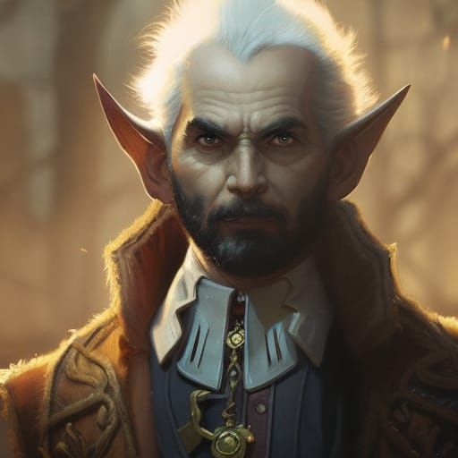 Ratfolk Clockmaker Portrait in D&D Style