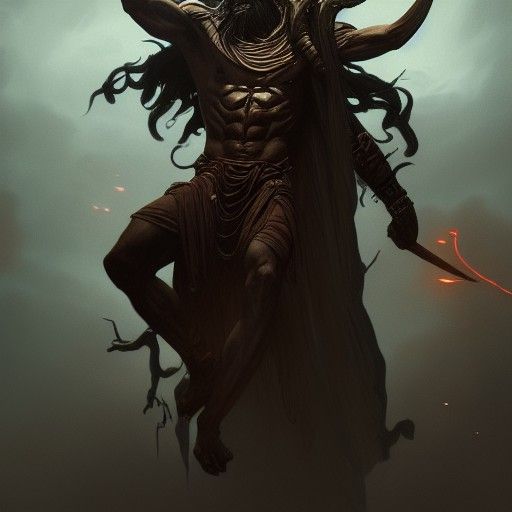 Balor, God of Death: Dark Fantasy Concept Art