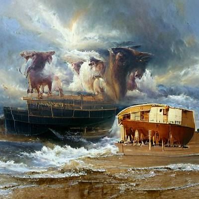 Noah's Ark Oil Painting