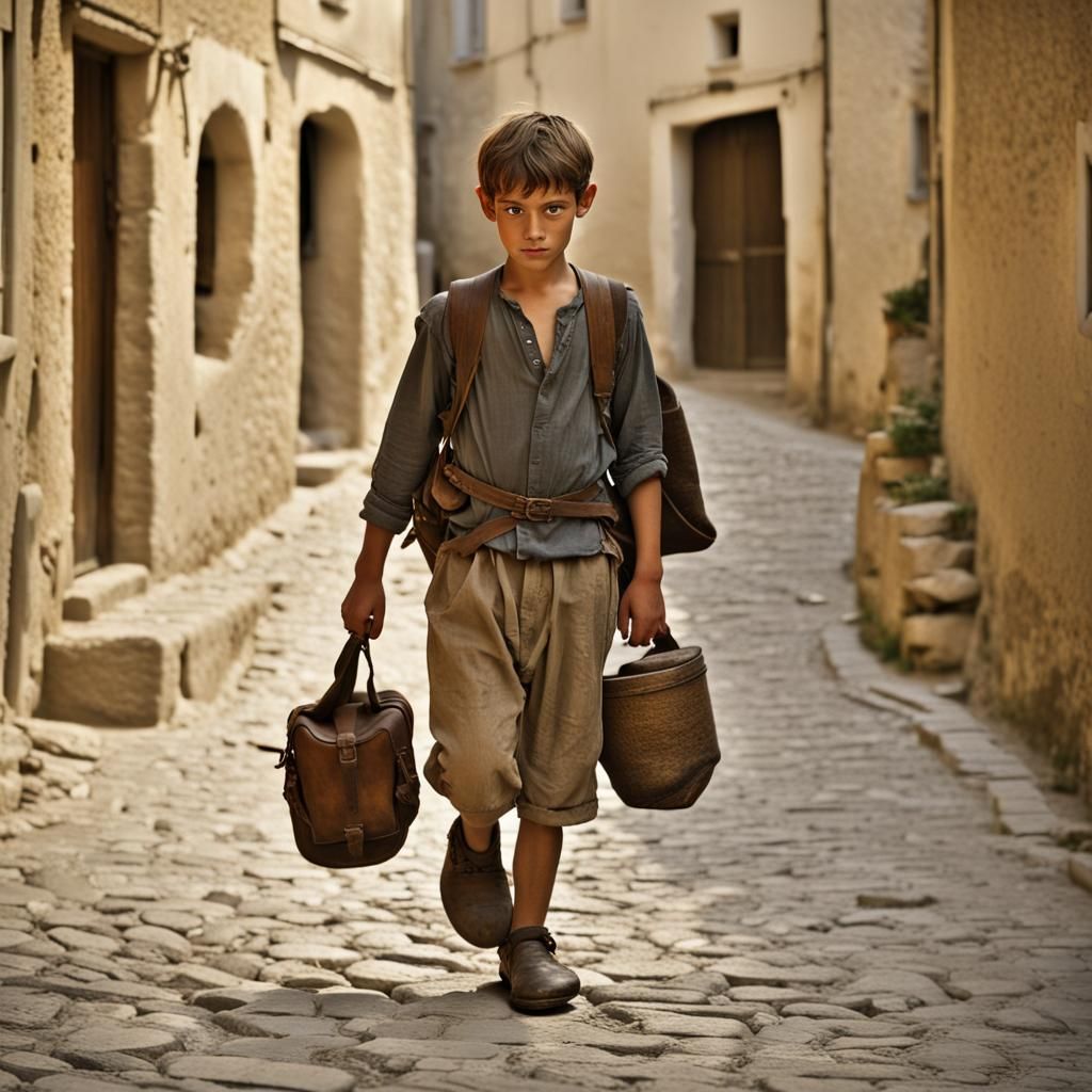 Boy's Solitary Walk in 13th-Century Provence