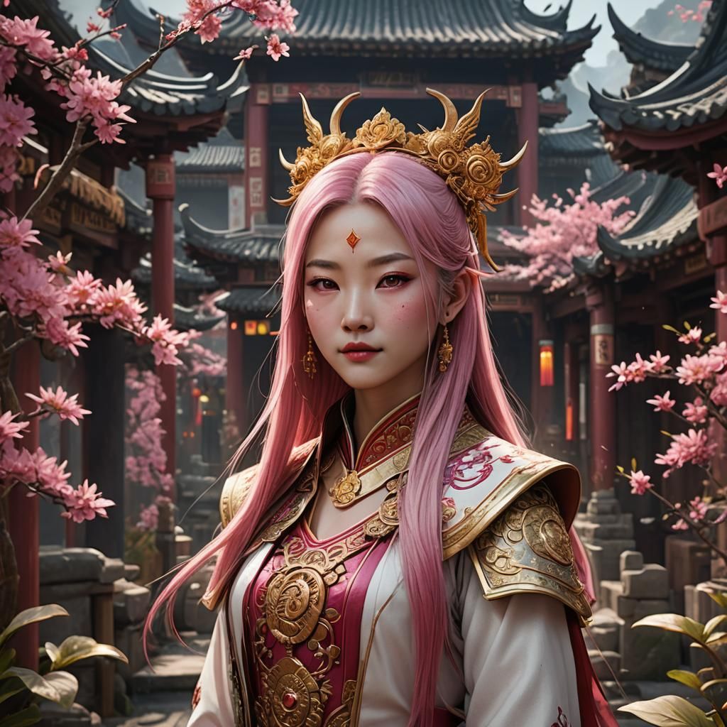 Chinese Cultivator in Golden Robes