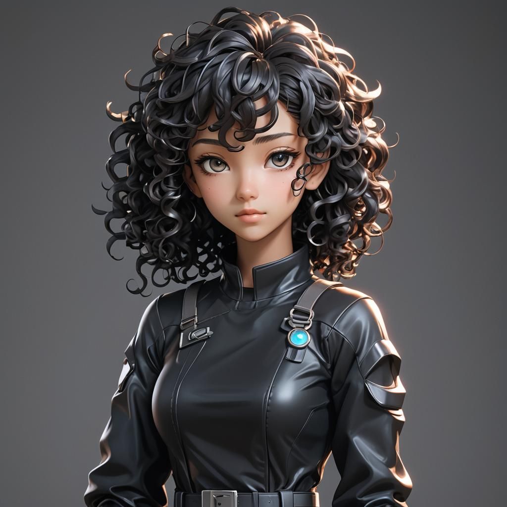 Anime-Style 3D Model with Manga Reflections