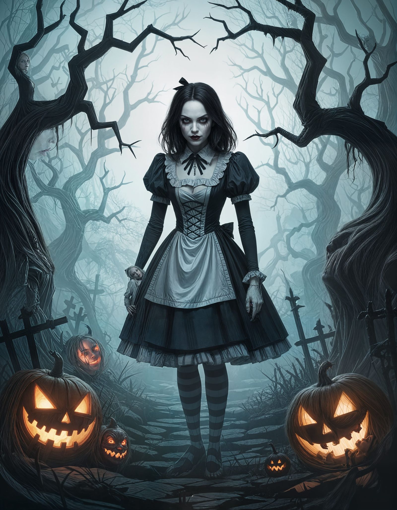 Genderbent Alice in Horror Wonderland