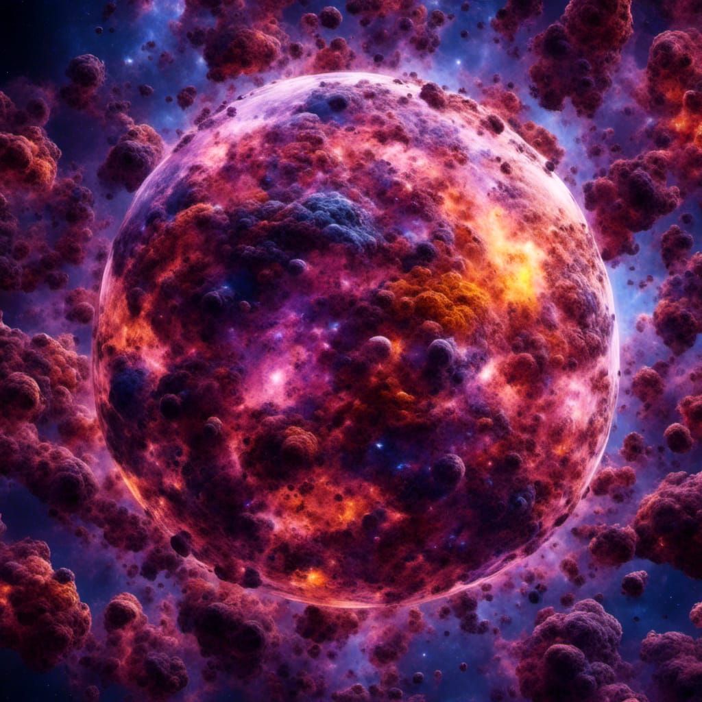 Nebula Eco-Dome Flying Through Space