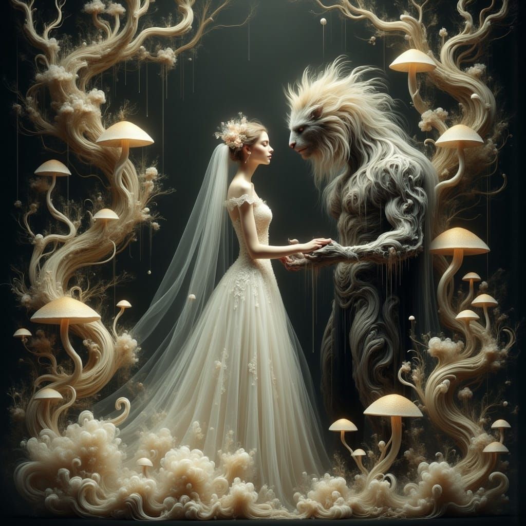 <lora:Ethereal Magic Flux:1.0>Beauty and the Beast