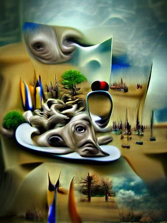 Abstract Surrealism: A Dreamlike Landscape
