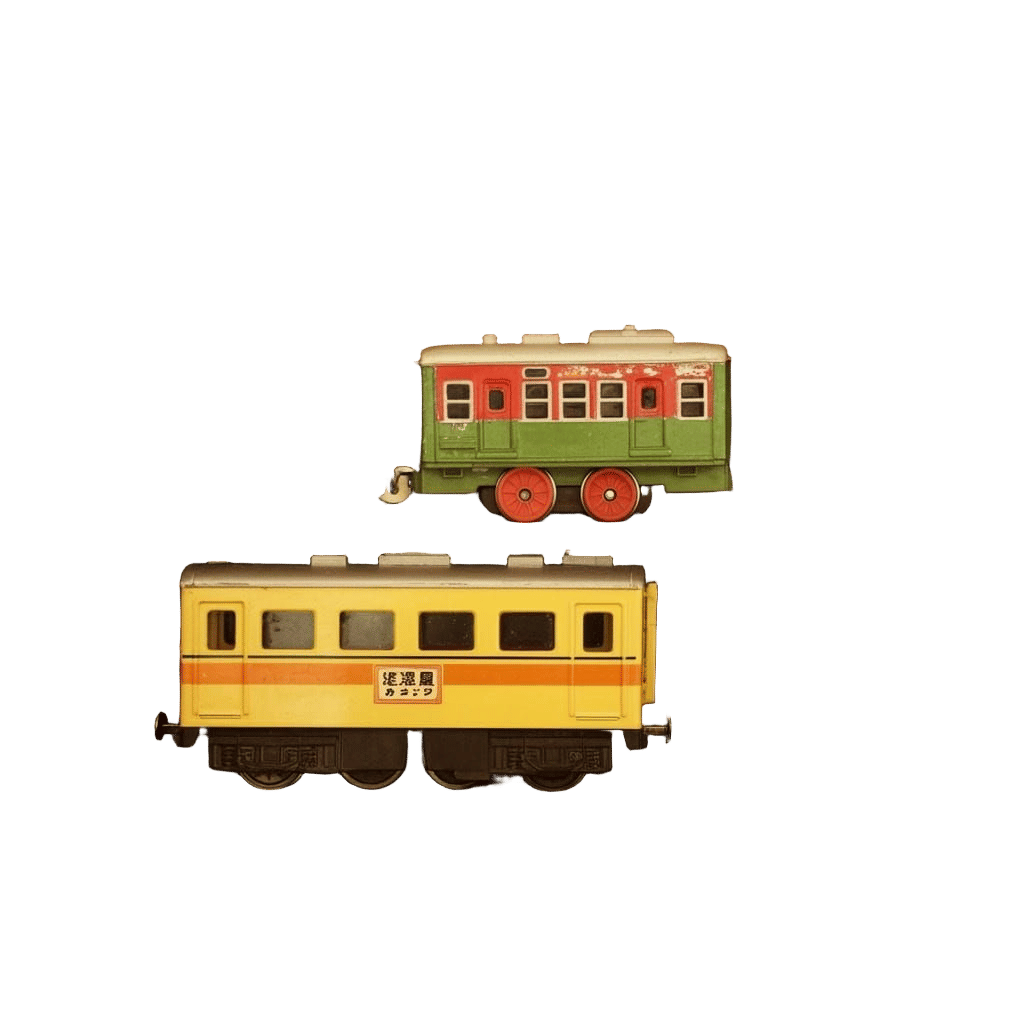 Vintage Japanese Train Set with Animal Friends