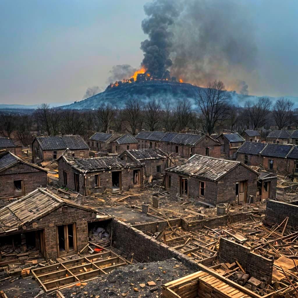 Village Burned Down: Chimneys and Despair