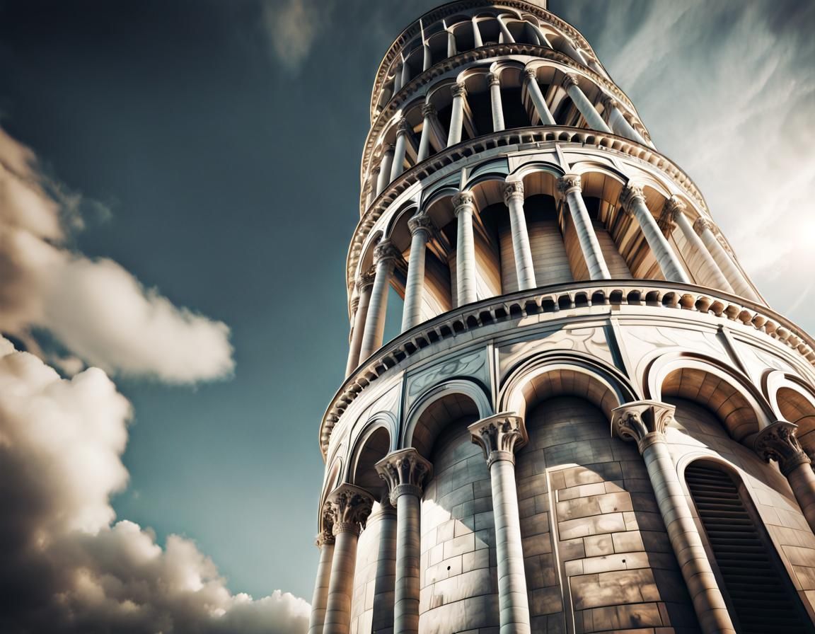 Leaning Tower of Pisa: Dramatic Angle