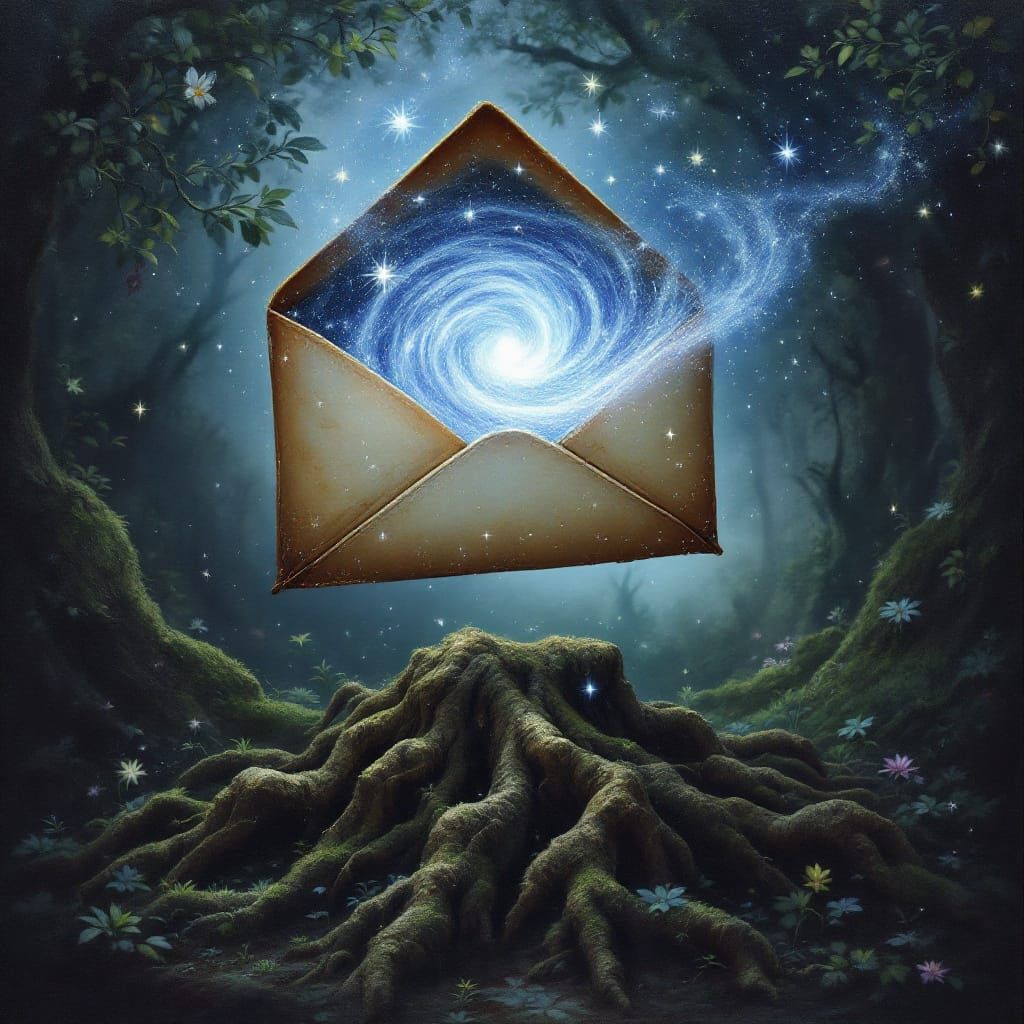 Mysterious Envelope Opens to Stardust Vortex in Enchanted Fo...