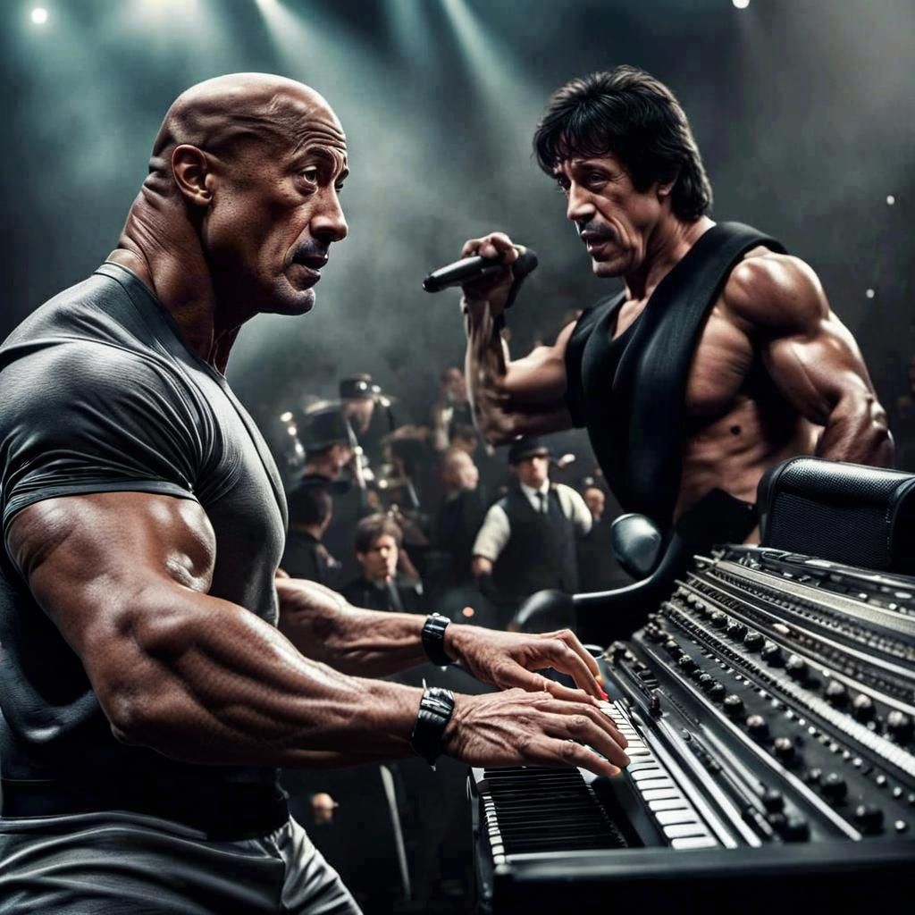 The Rock Plays Keyboard