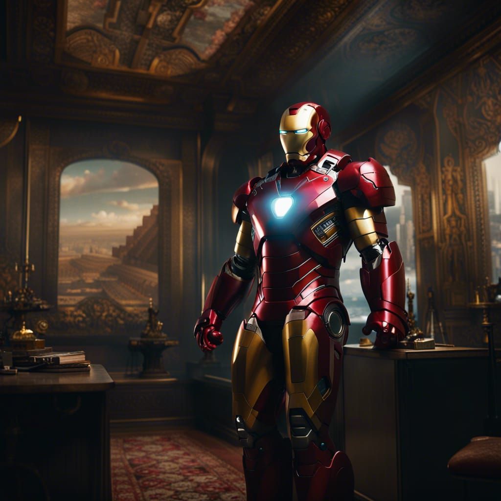 Epic 3D Iron Man in 8K Resolution