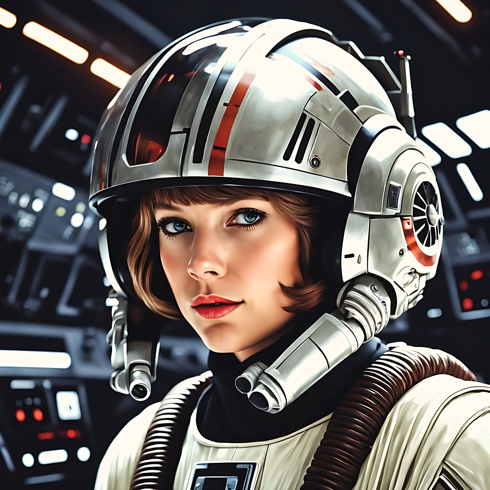 Taylor Swift as Princess Leia in Star Wars Glory