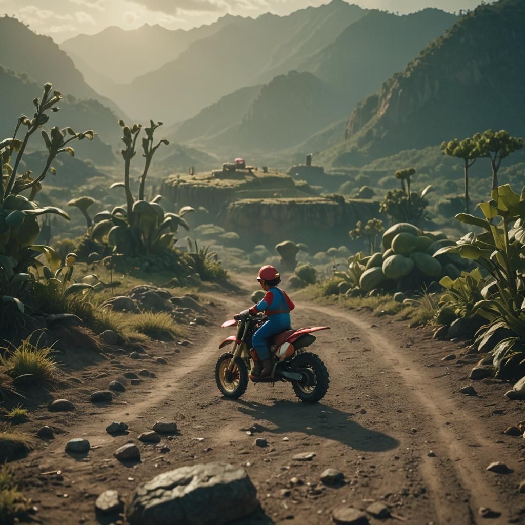 Live-Action Super Mario Cinematic Film Still